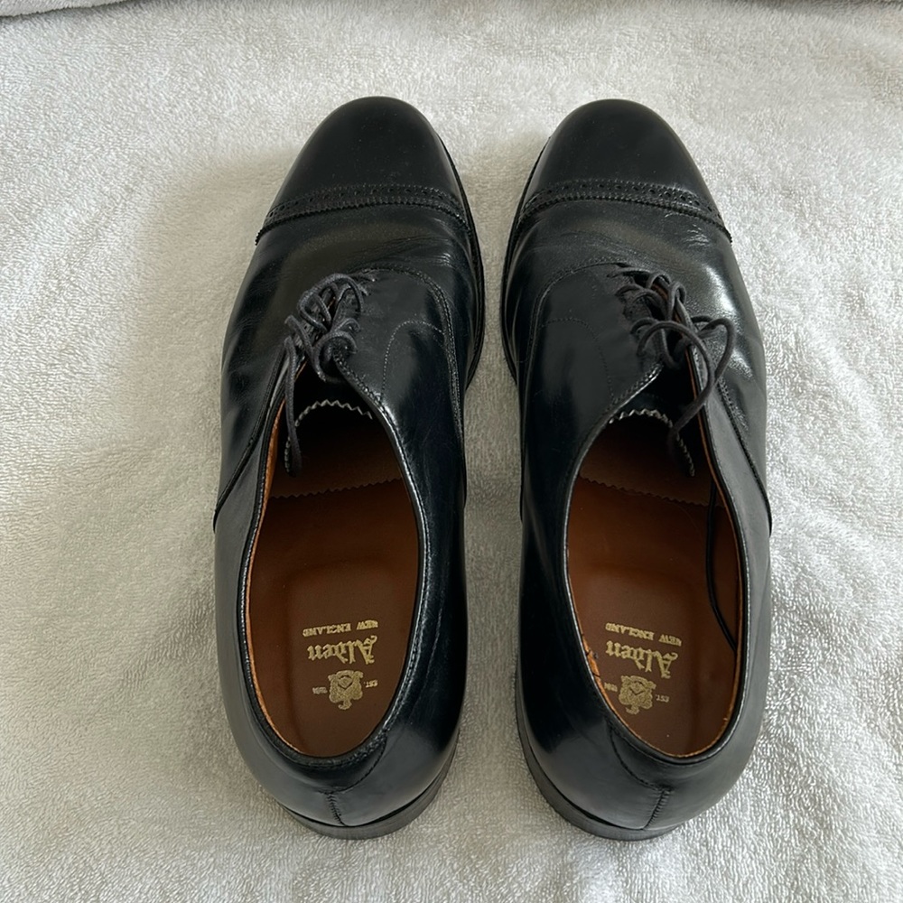 *FINAL SALE* Alden Men's 907 - Straight Tip Bal - Black Calfskin